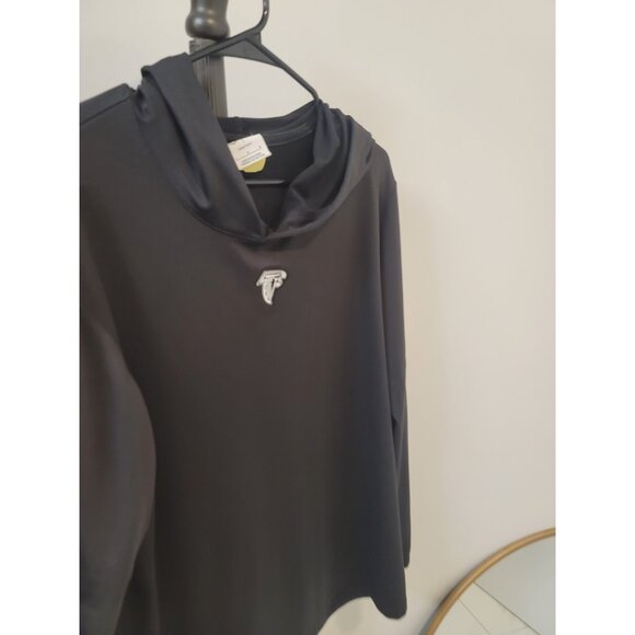 NIKE ATLANTA FALCONS TEAM PLAYER ISSUED HOODIE BLACK Men’s L TJ Yates - Picture 2 of 9